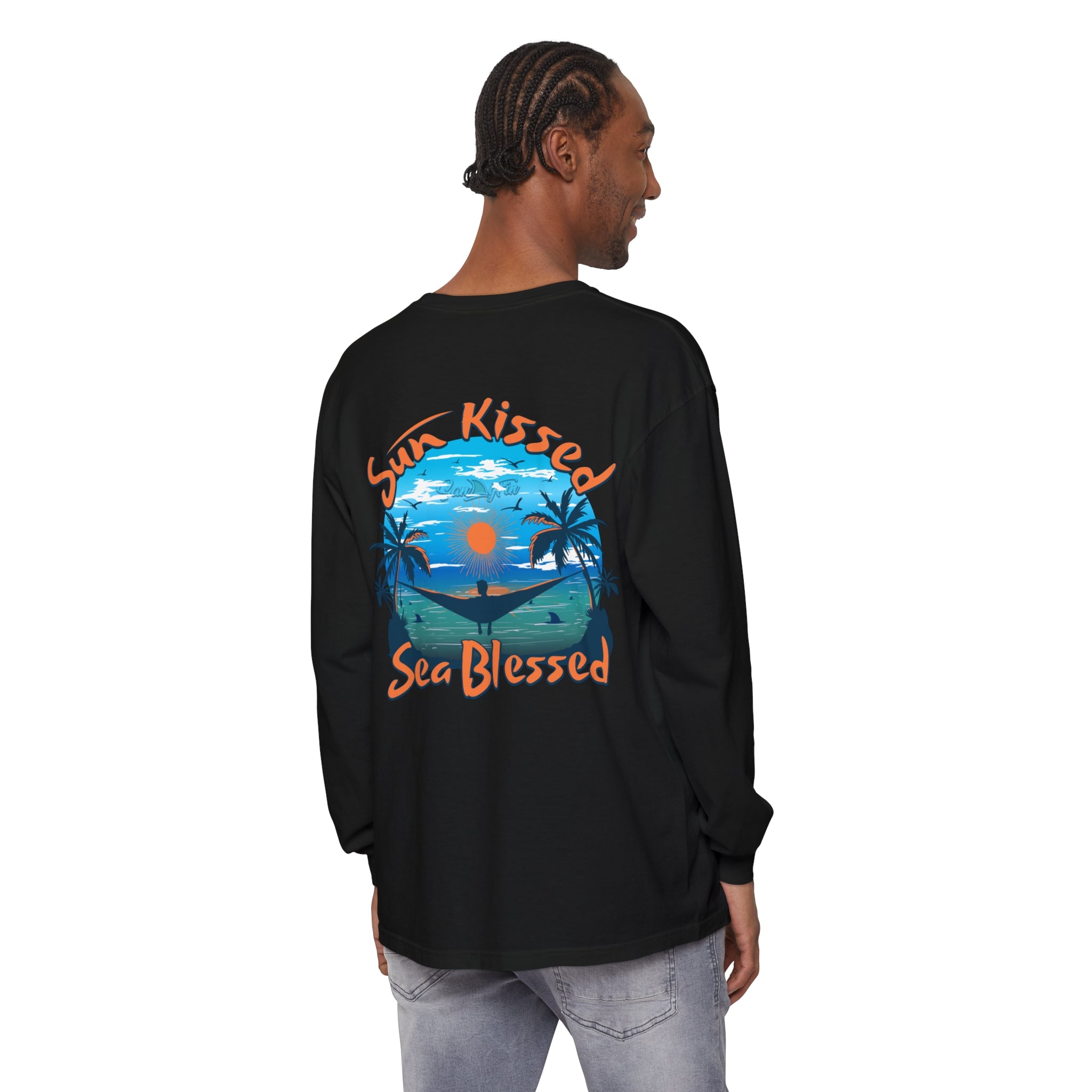 Sun Kissed Sea Blessed Unisex Long Sleeve Beach Tee