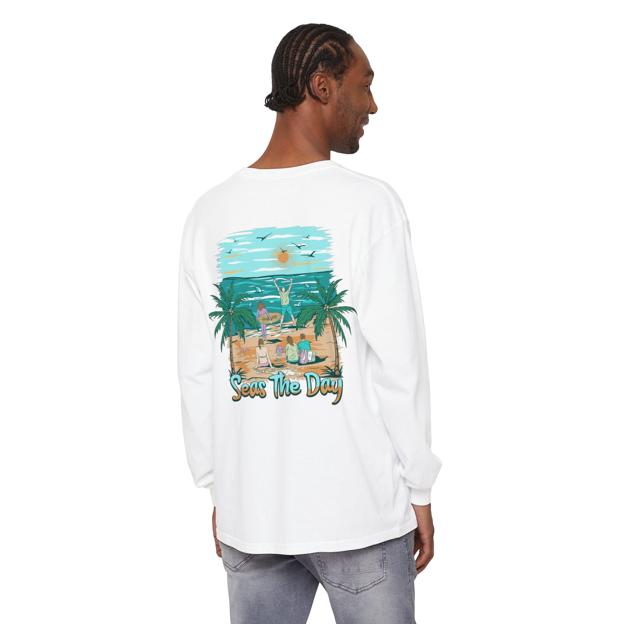 Seas The Day Unisex Long Sleeve Beach Tee