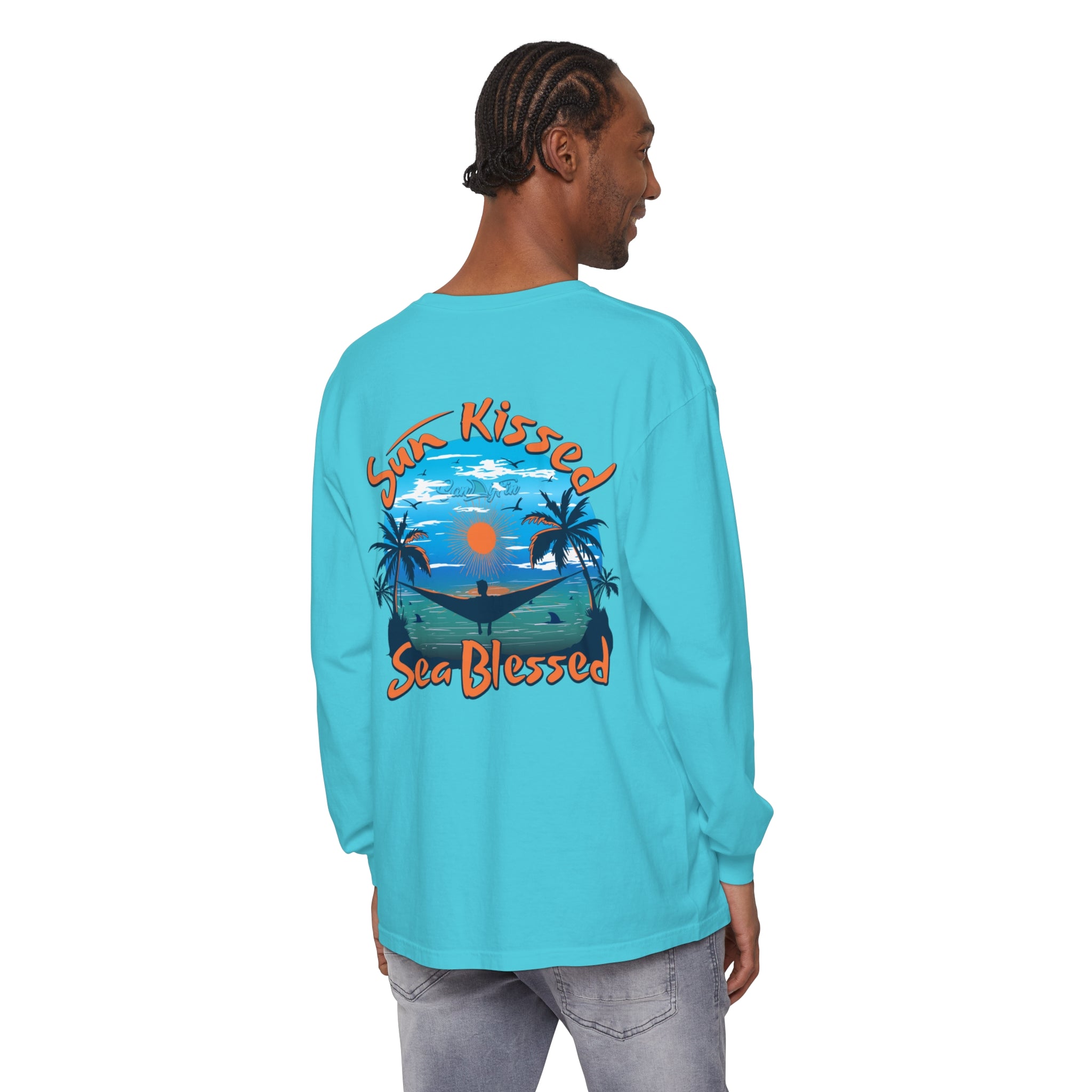 Sun Kissed Sea Blessed Unisex Long Sleeve Beach Tee