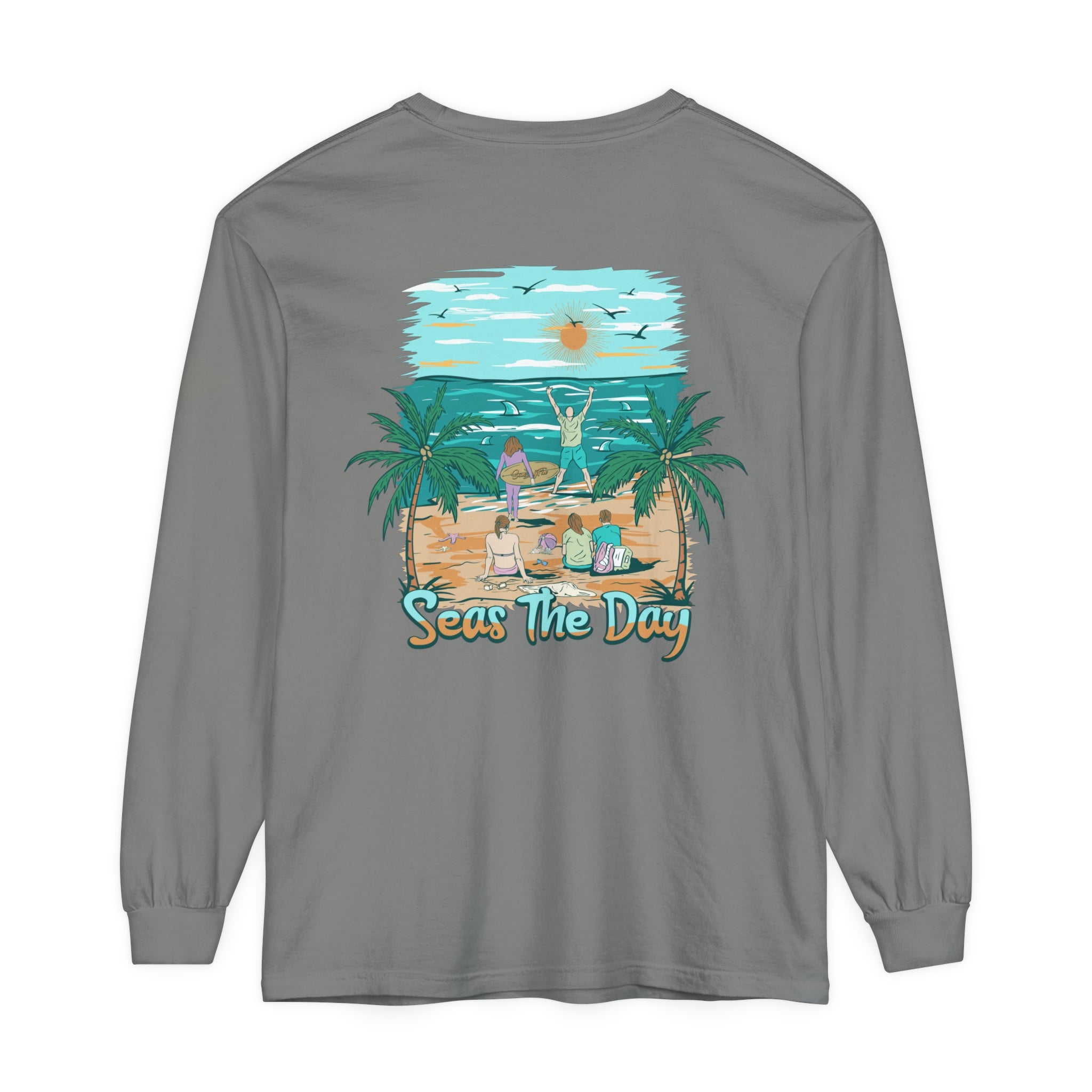 Seas The Day Unisex Long Sleeve Beach Tee
