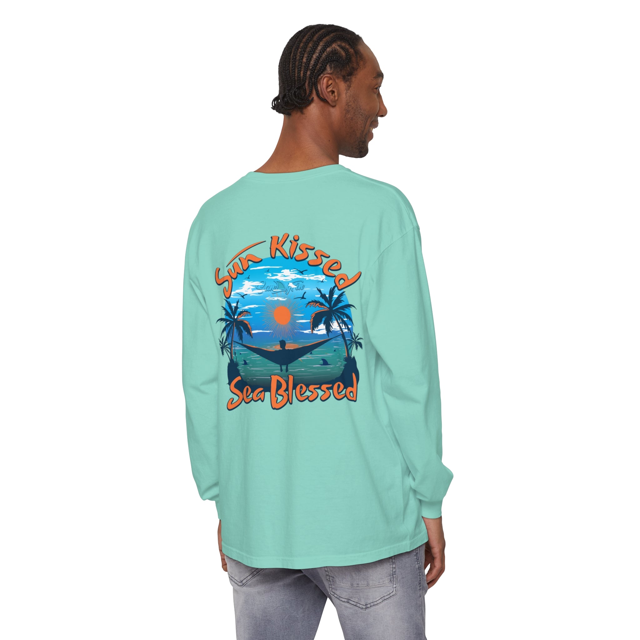 Sun Kissed Sea Blessed Unisex Long Sleeve Beach Tee