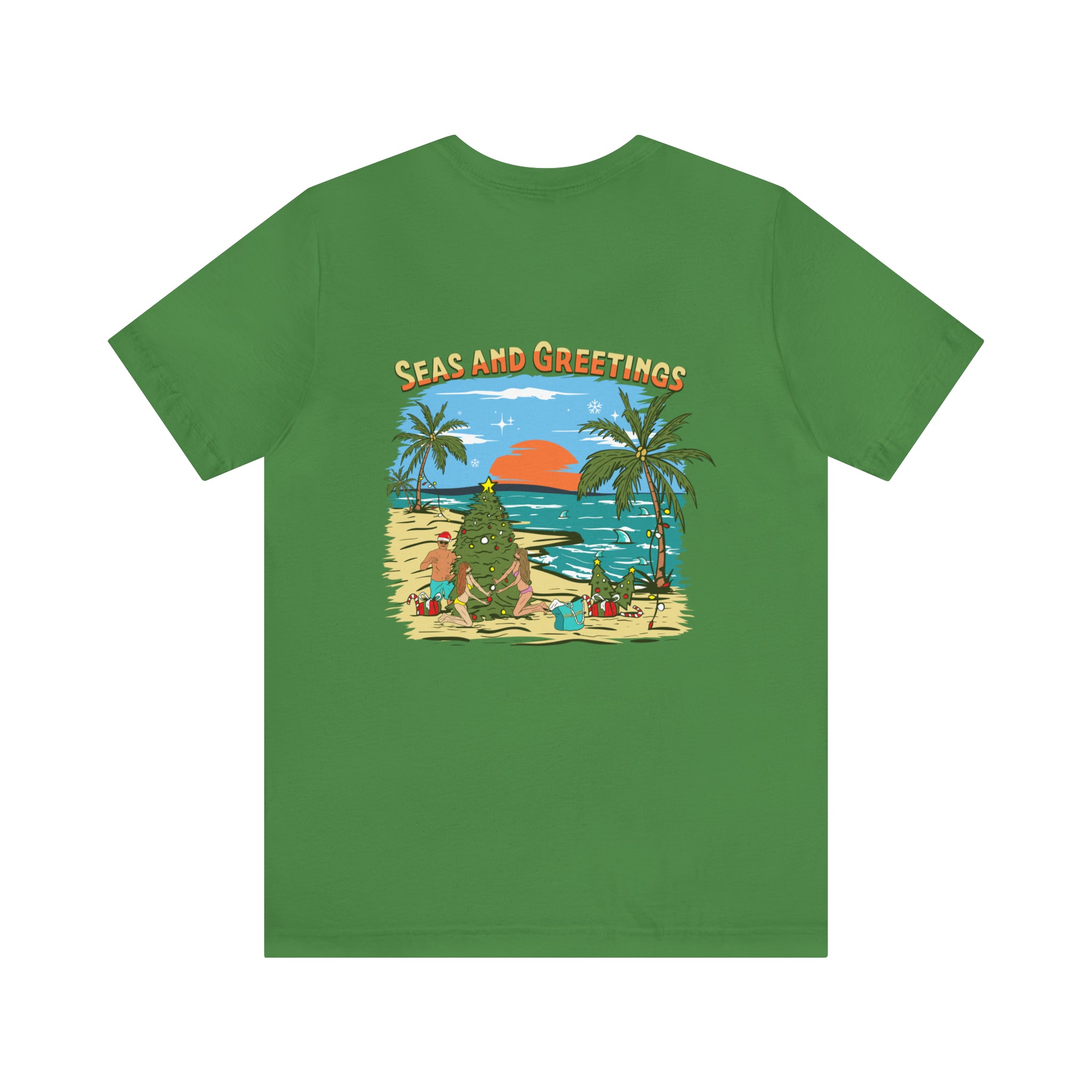 Seas and Greetings Unisex Short Sleeve Beach Tee
