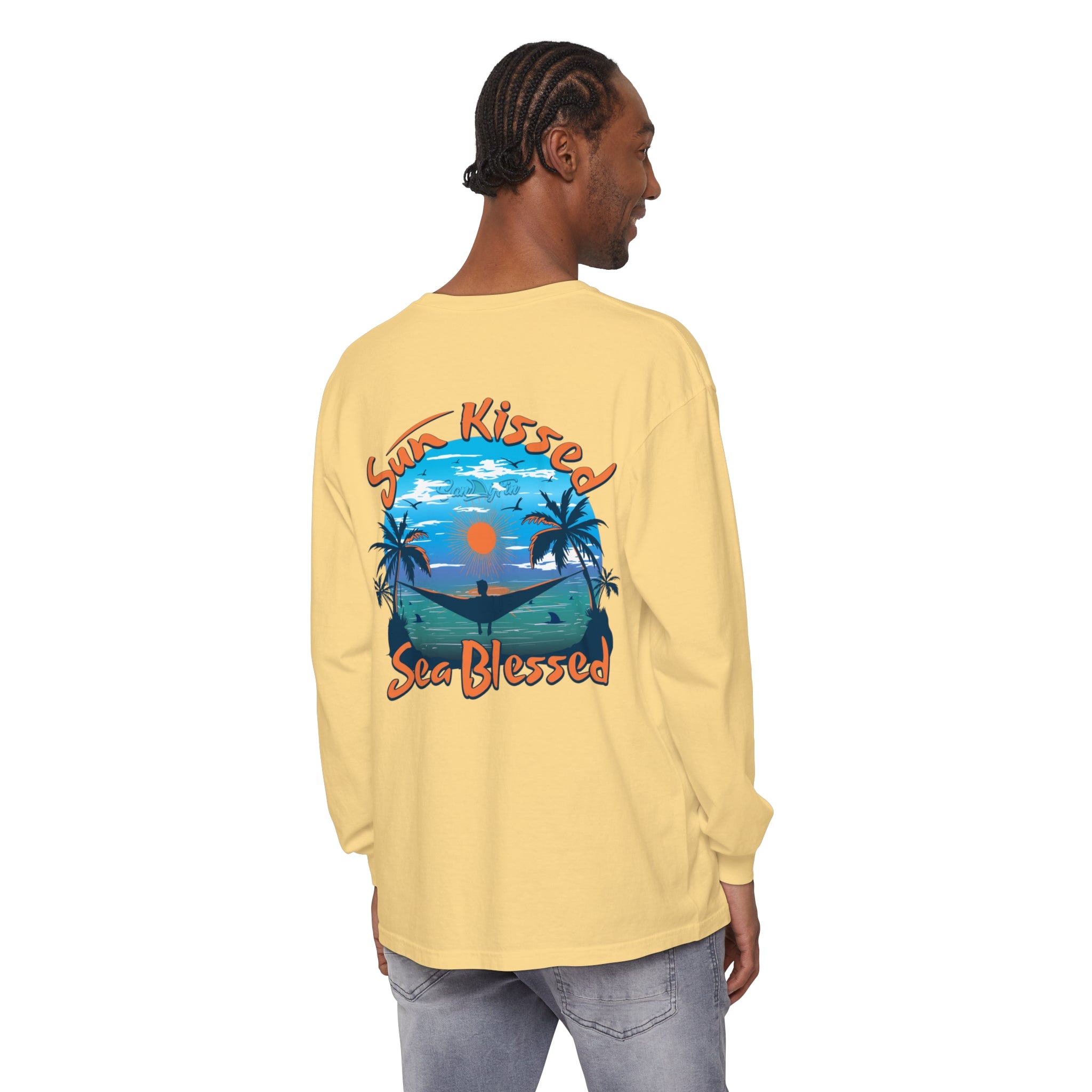 Sun Kissed Sea Blessed Unisex Long Sleeve Beach Tee