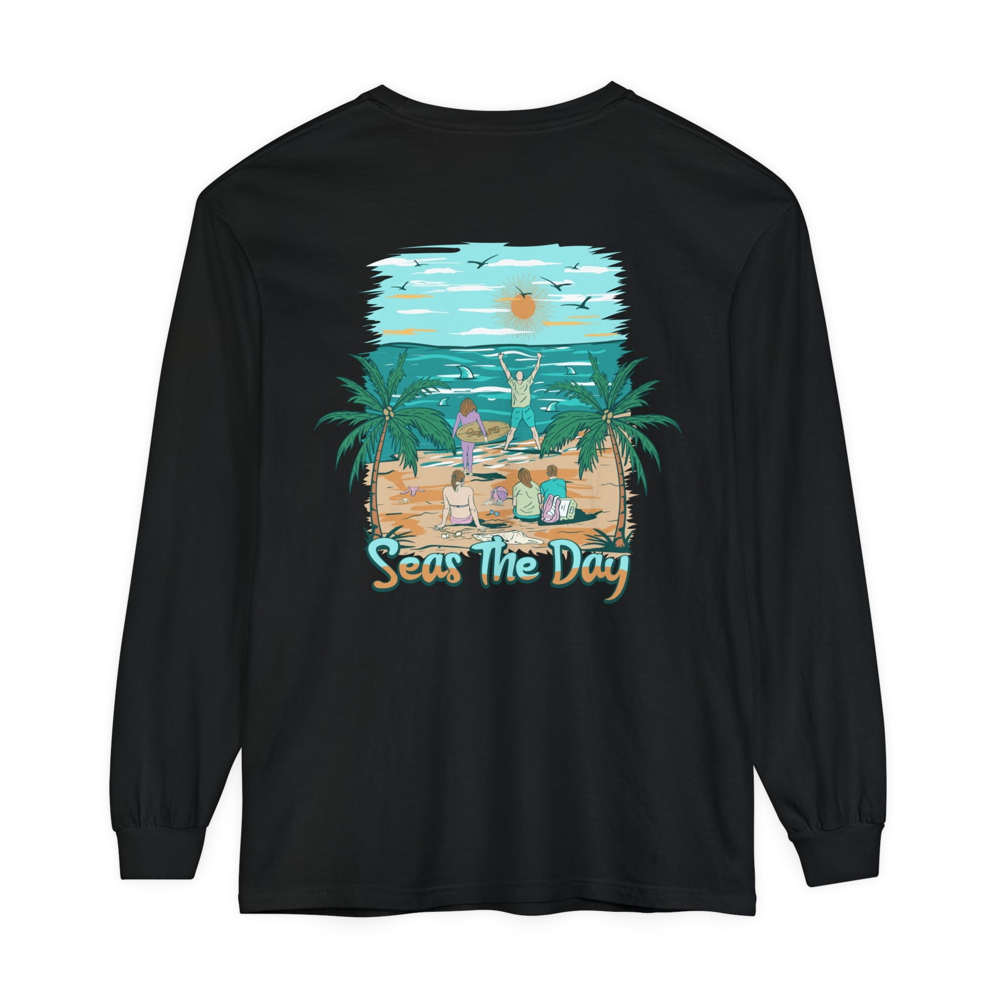 Seas The Day Unisex Long Sleeve Beach Tee