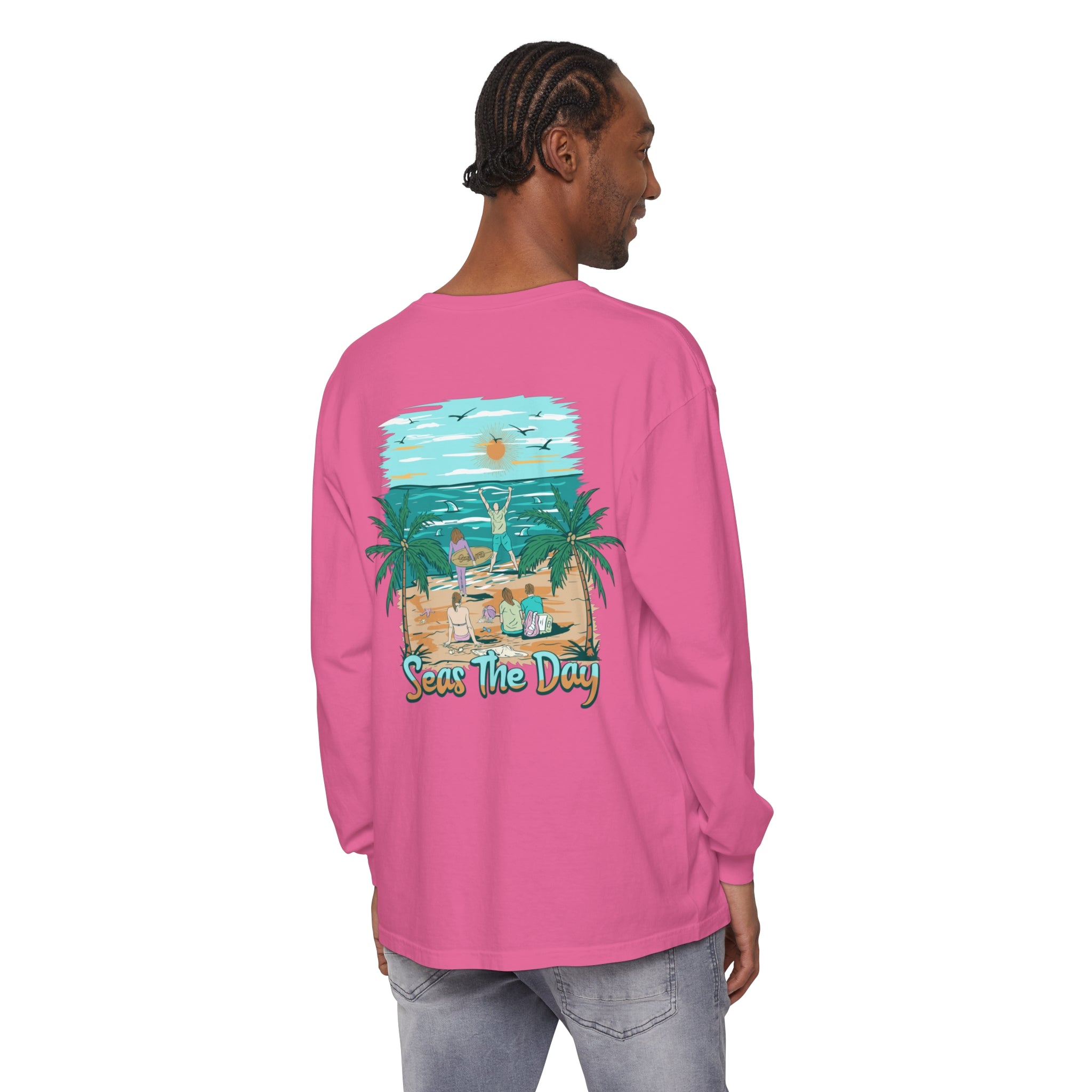 Seas The Day Unisex Long Sleeve Beach Tee