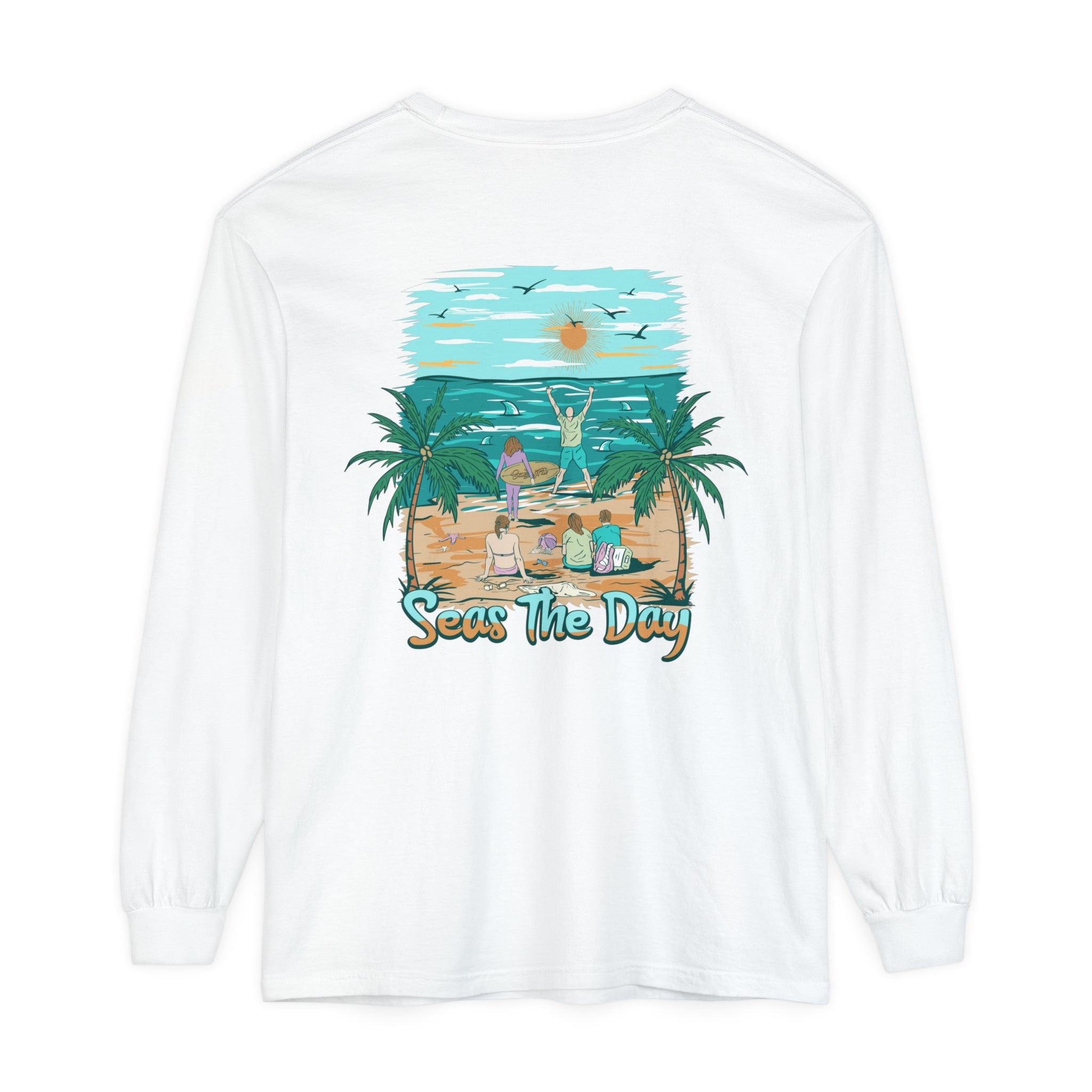 Seas The Day Unisex Long Sleeve Beach Tee