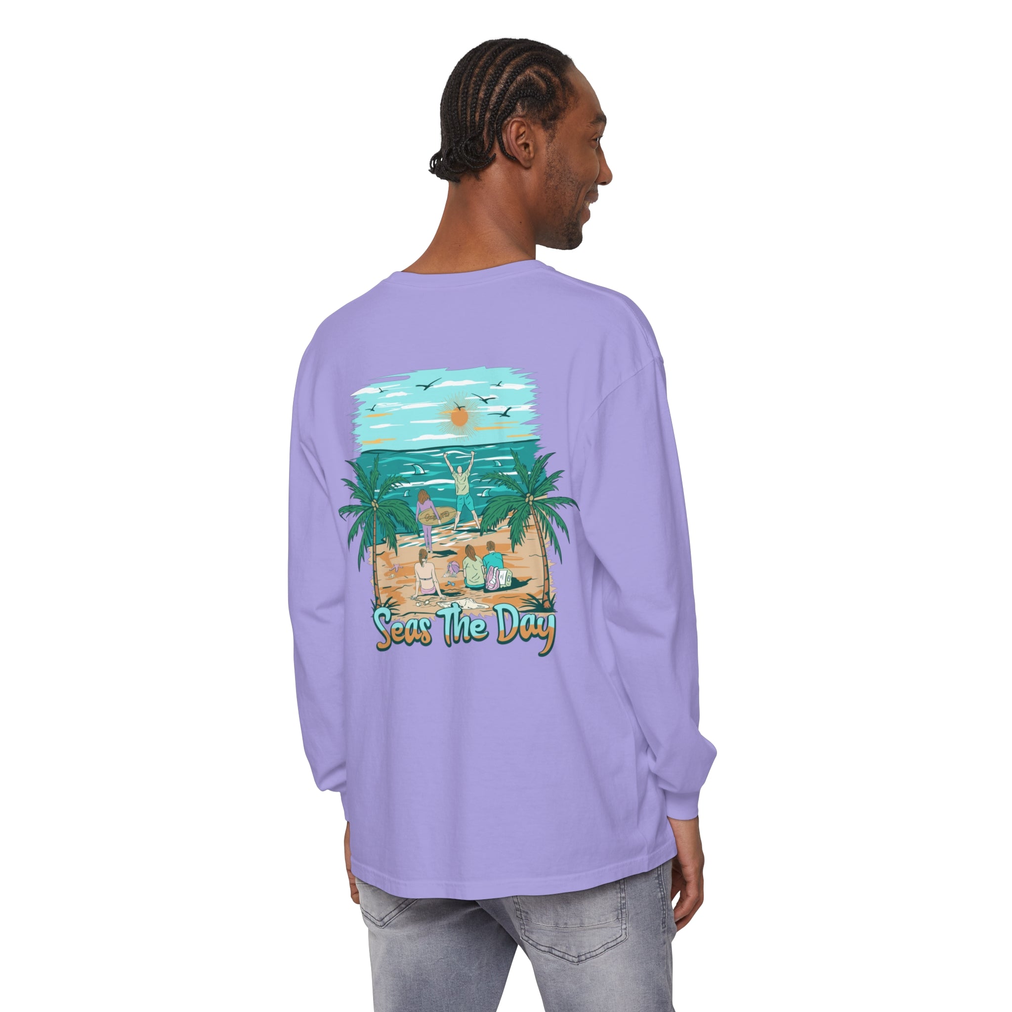 Seas The Day Unisex Long Sleeve Beach Tee