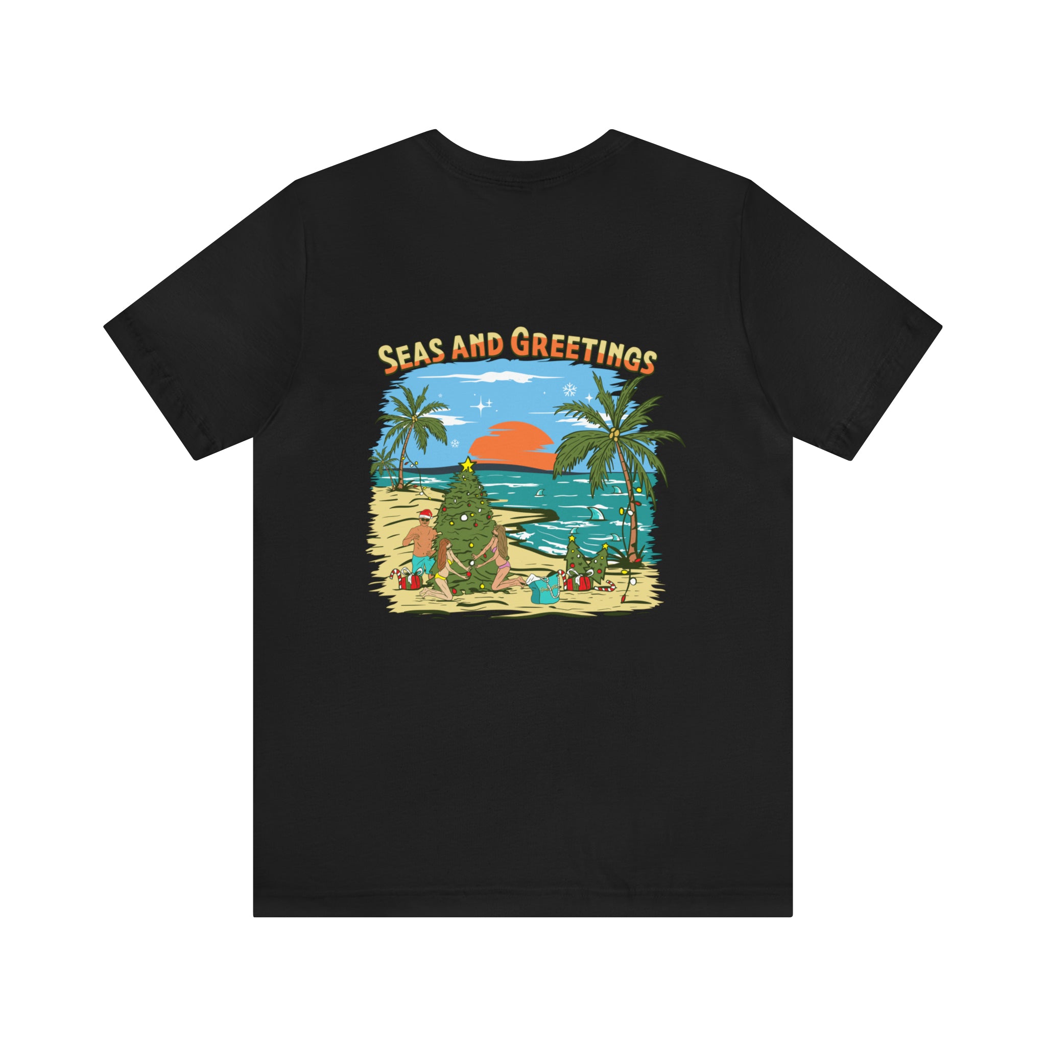 Seas and Greetings Unisex Short Sleeve Beach Tee