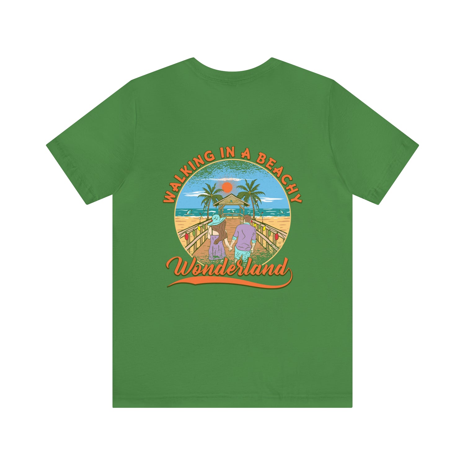 Walking In A Beachy Wonderland Unisex Short Sleeve Beach Tee