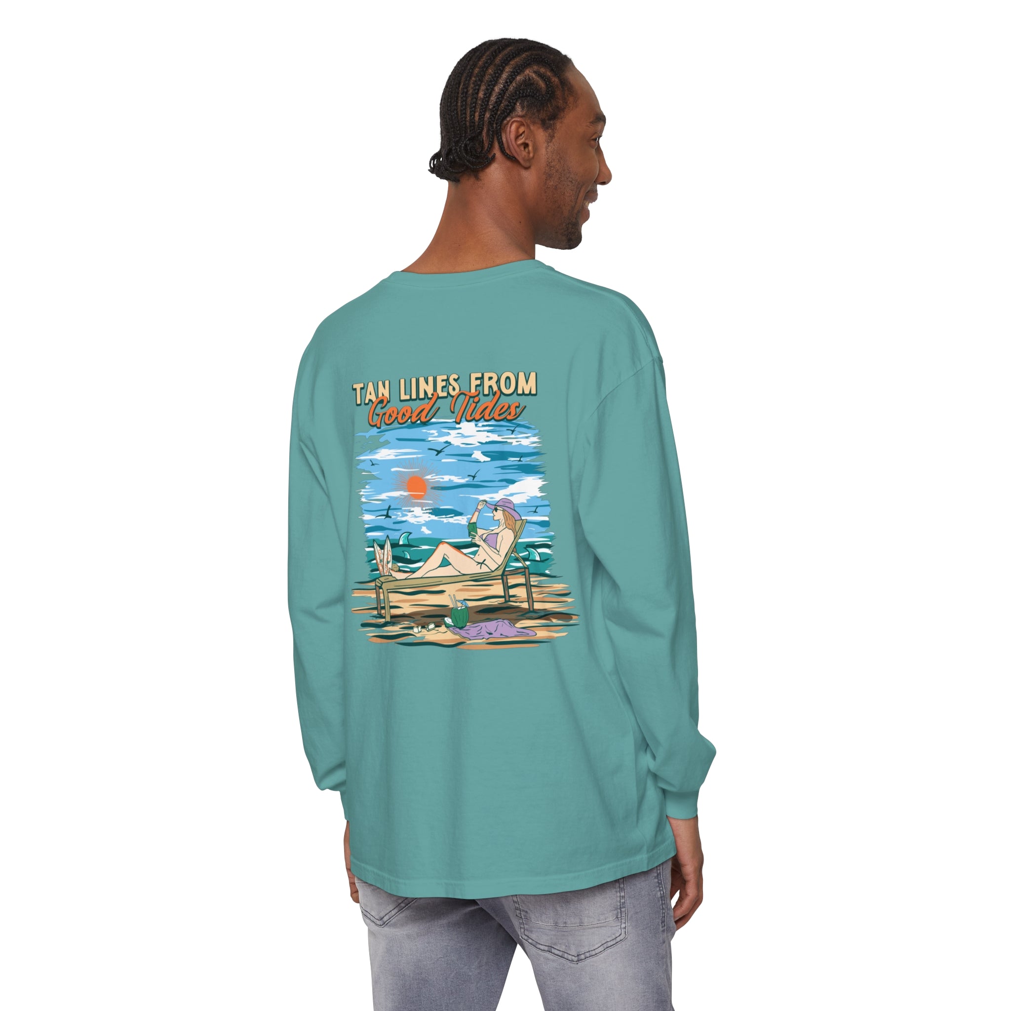 Tan Lines From Good Tides Unisex Long Sleeve Beach Tee