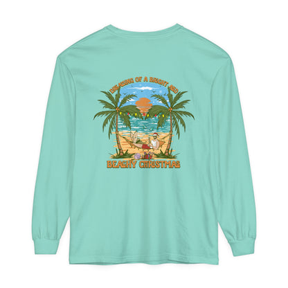 Dreaming of a Bright and Beachy Christmas Unisex Long Sleeve Beach Tee