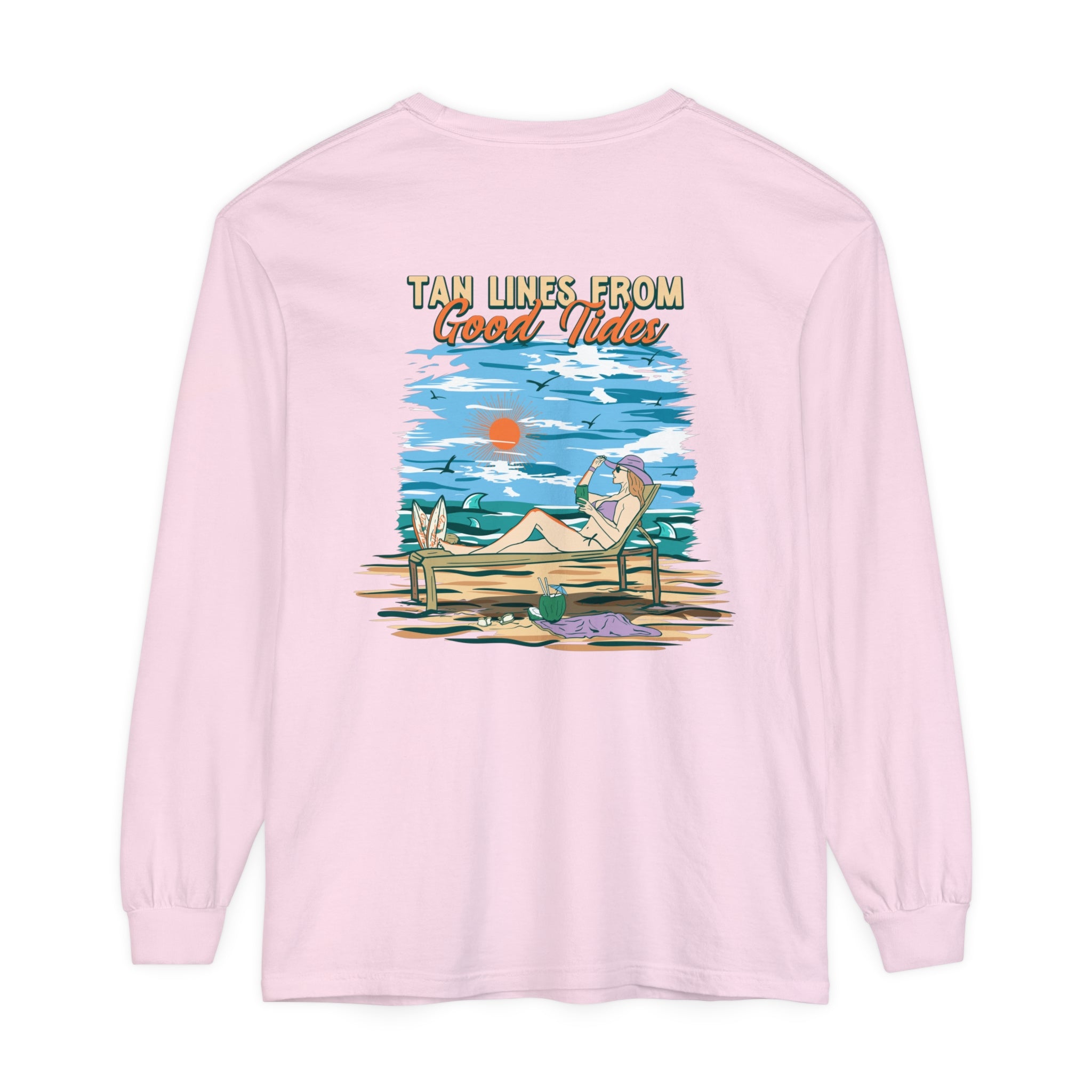 Tan Lines From Good Tides Unisex Long Sleeve Beach Tee