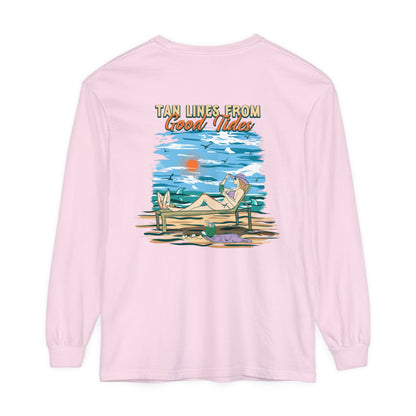 Tan Lines From Good Tides Unisex Long Sleeve Beach Tee