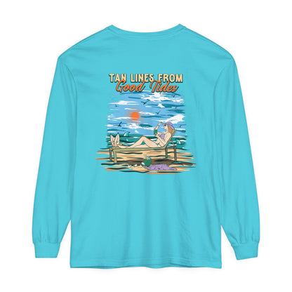 Tan Lines From Good Tides Unisex Long Sleeve Beach Tee