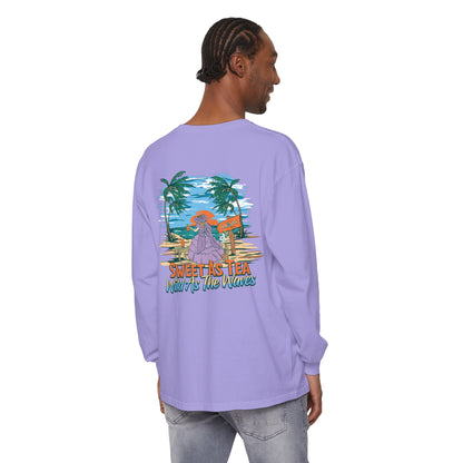 Sweet As Tea Wild As The Waves Unisex Long Sleeve Beach Tee