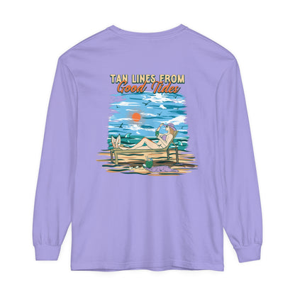 Tan Lines From Good Tides Unisex Long Sleeve Beach Tee