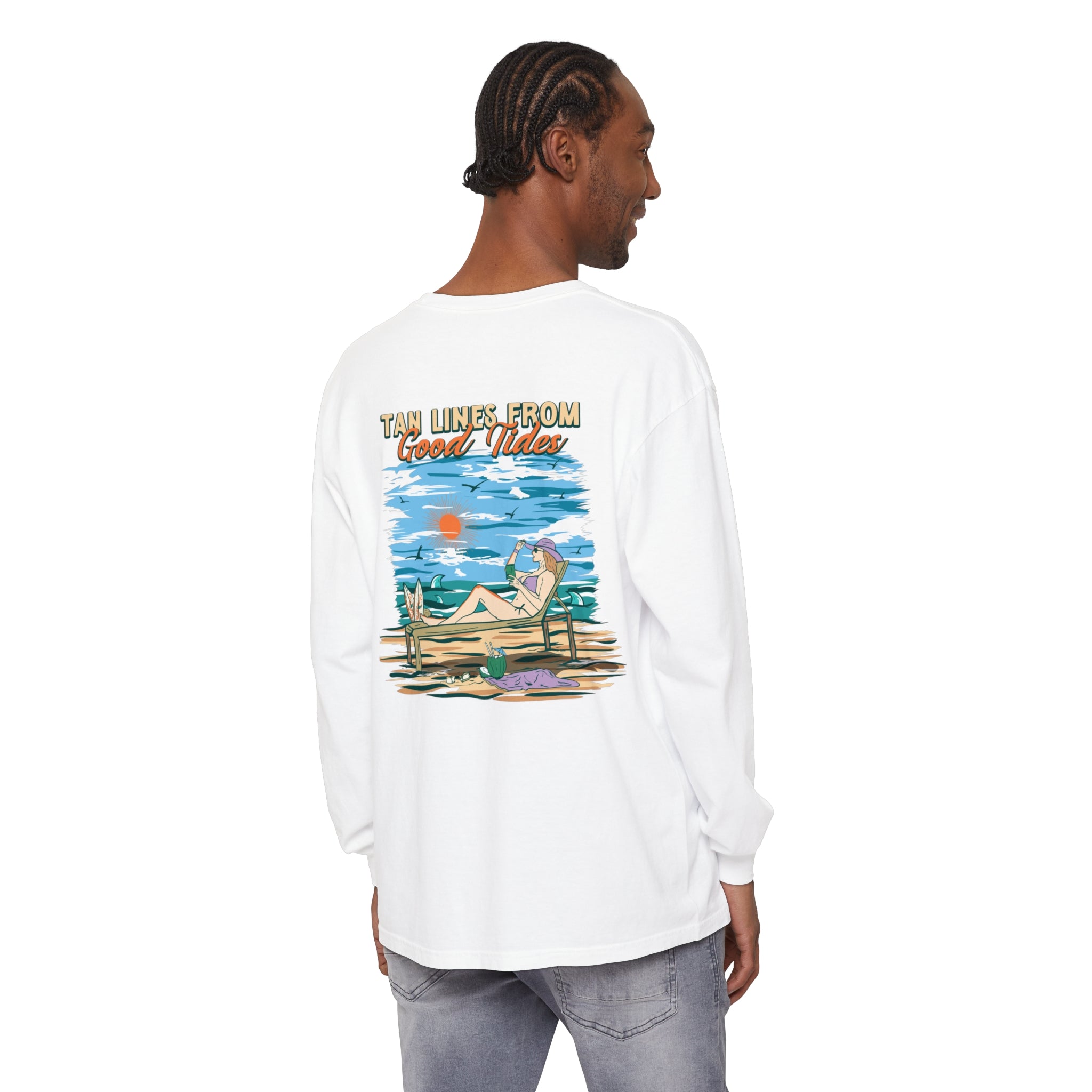 Tan Lines From Good Tides Unisex Long Sleeve Beach Tee