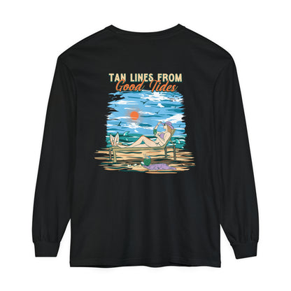 Tan Lines From Good Tides Unisex Long Sleeve Beach Tee