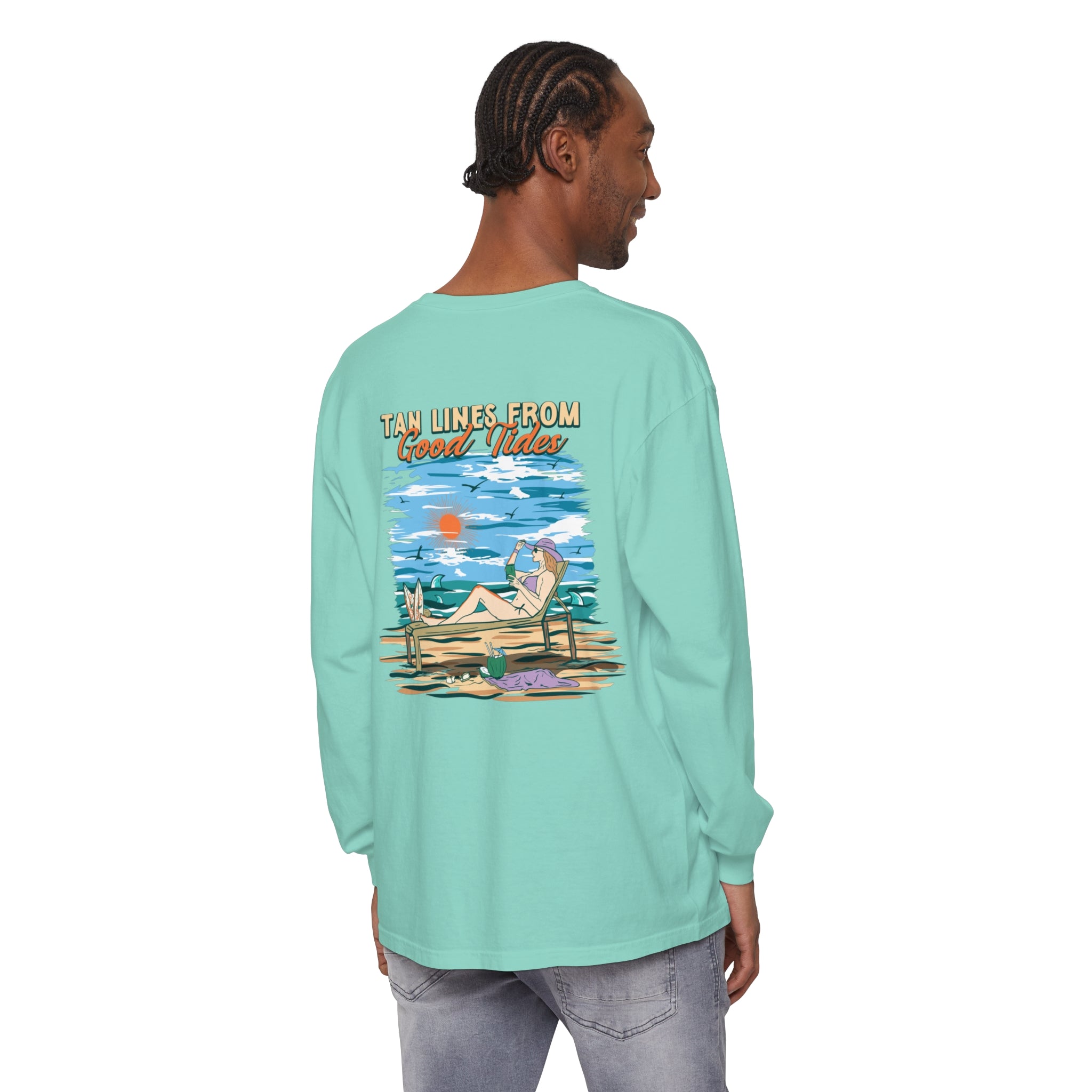 Tan Lines From Good Tides Unisex Long Sleeve Beach Tee