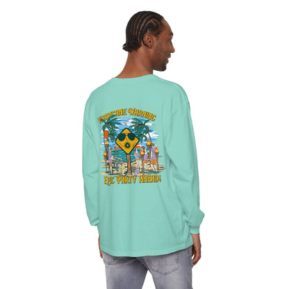 Hurricane Warning Epic Party Ahead Unisex Long Sleeve Beach Tee