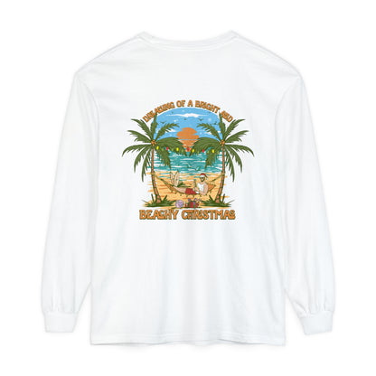 Dreaming of a Bright and Beachy Christmas Unisex Long Sleeve Beach Tee