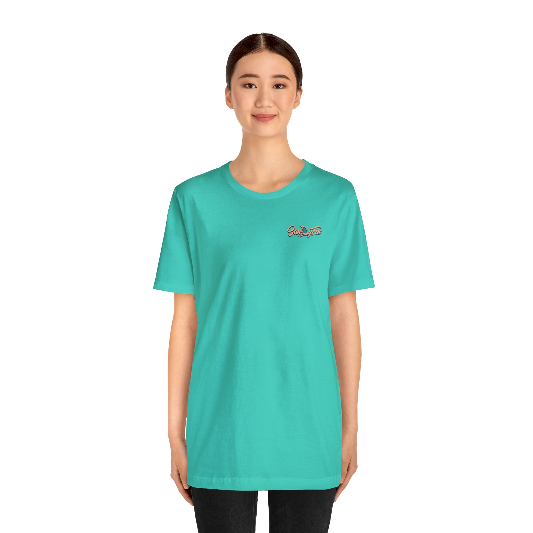 Mistletoe and Tan Lines Unisex Short Sleeve Beach Tee