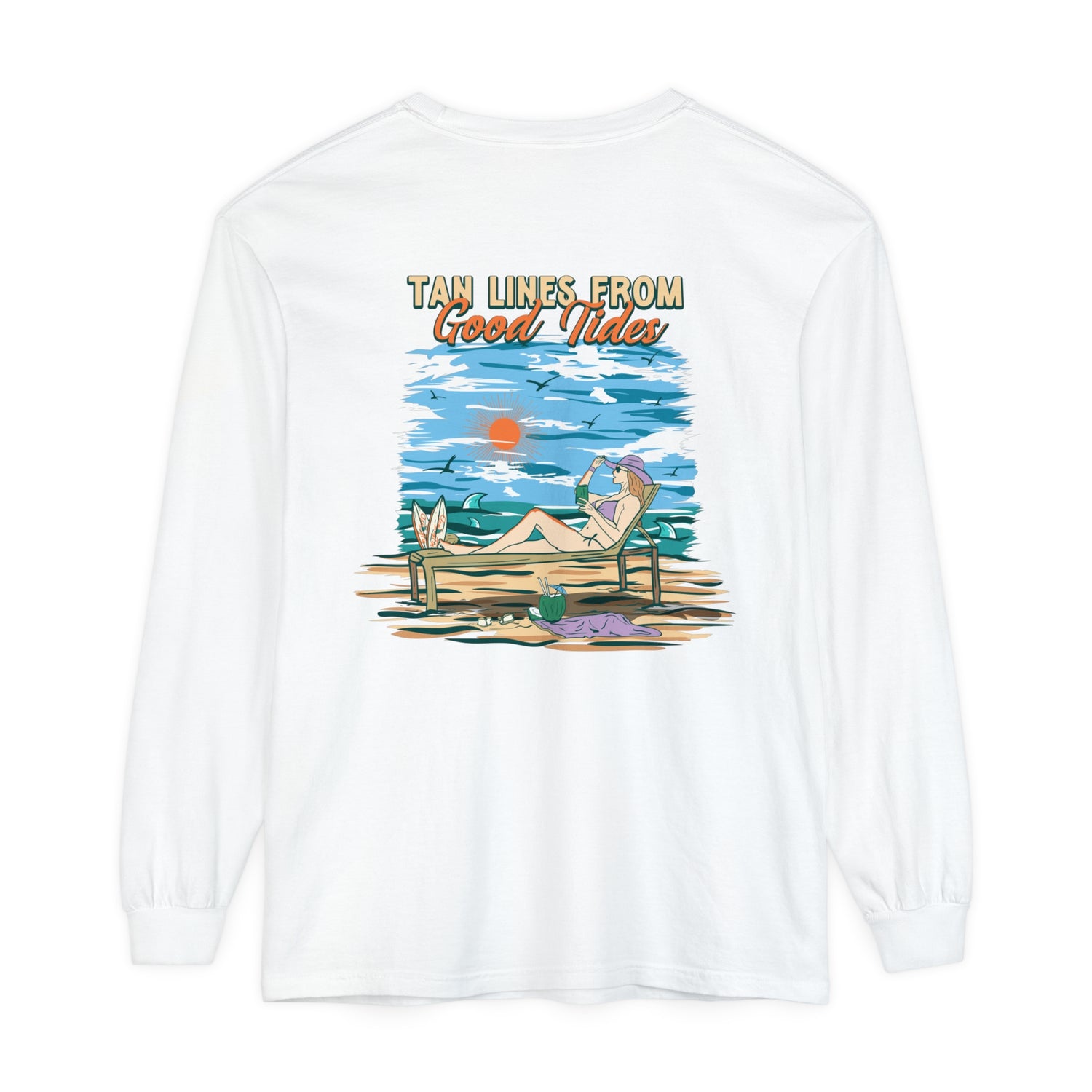 Tan Lines From Good Tides Unisex Long Sleeve Beach Tee