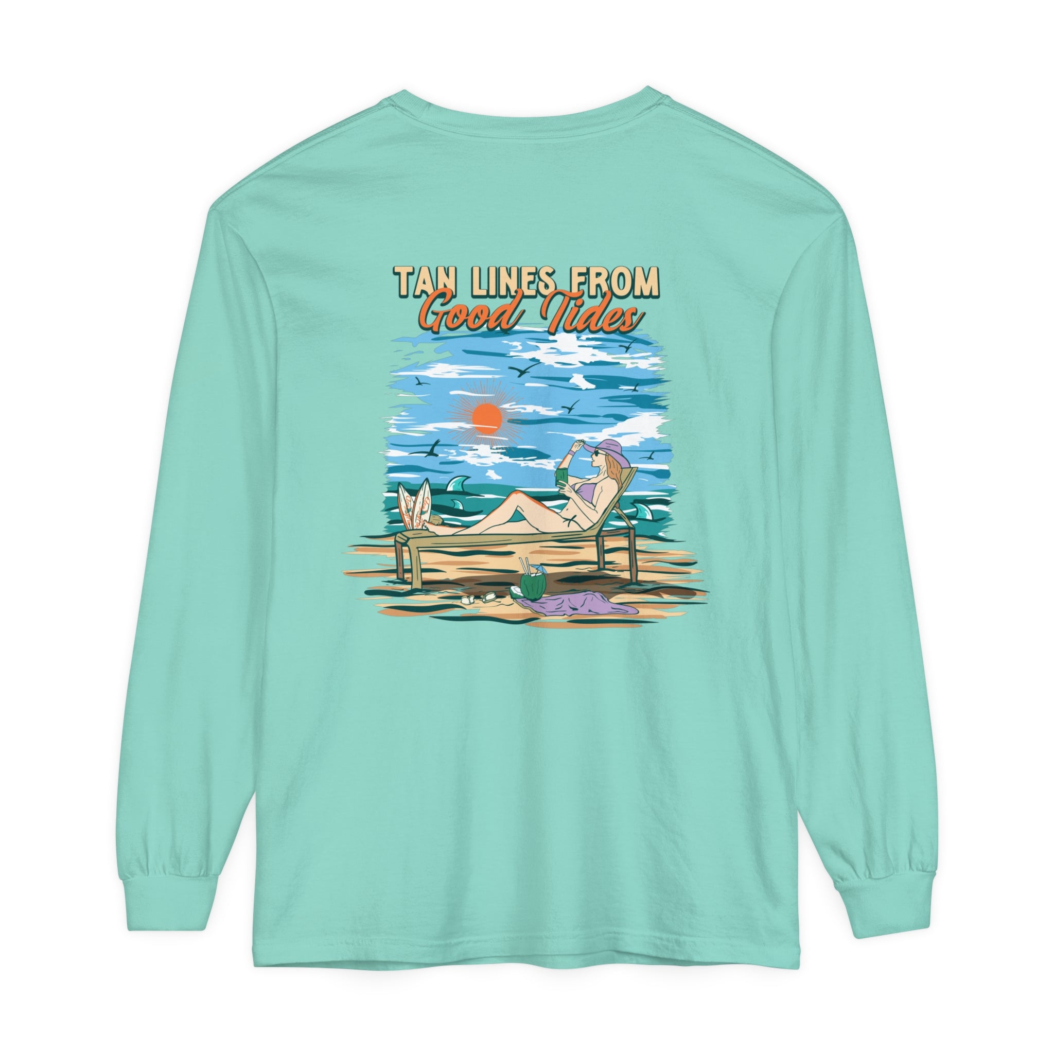 Tan Lines From Good Tides Unisex Long Sleeve Beach Tee