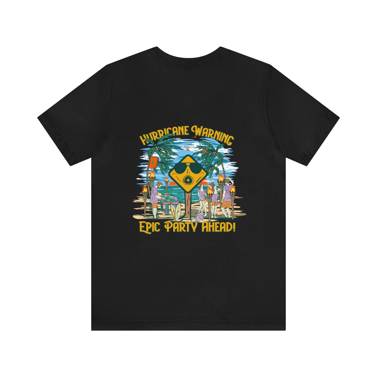 Hurricane Warning Epic Party Ahead Unisex Short Sleeve Beach Tee