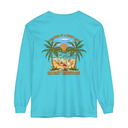 Dreaming of a Bright and Beachy Christmas Unisex Long Sleeve Beach Tee