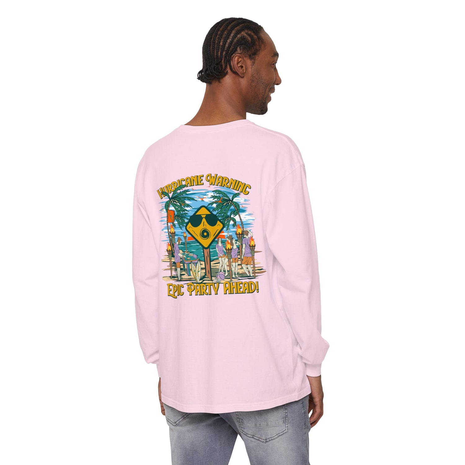 Hurricane Warning Epic Party Ahead Unisex Long Sleeve Beach Tee